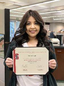Lela Dancil Stanford Certificate Completion